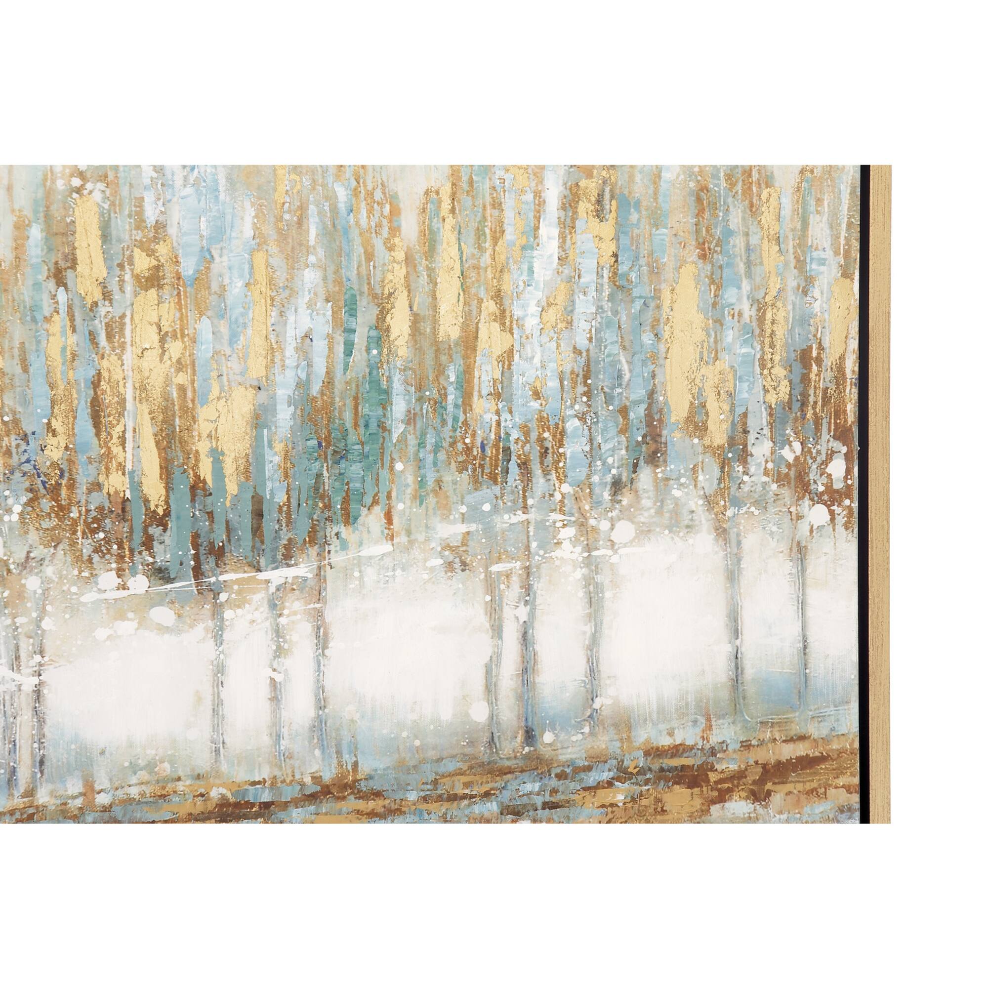 Blue Traditional Lakeside Canvas Wall Art